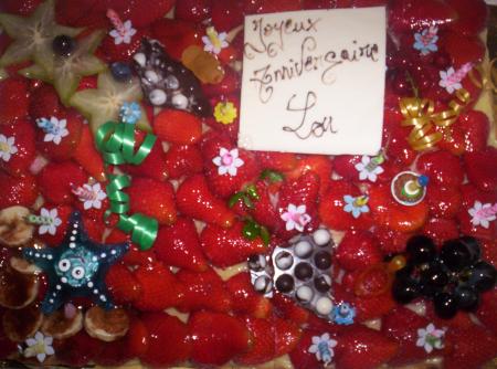 The g�teau � la fraise