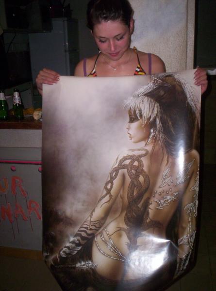 Lou et un de ses cadeaux